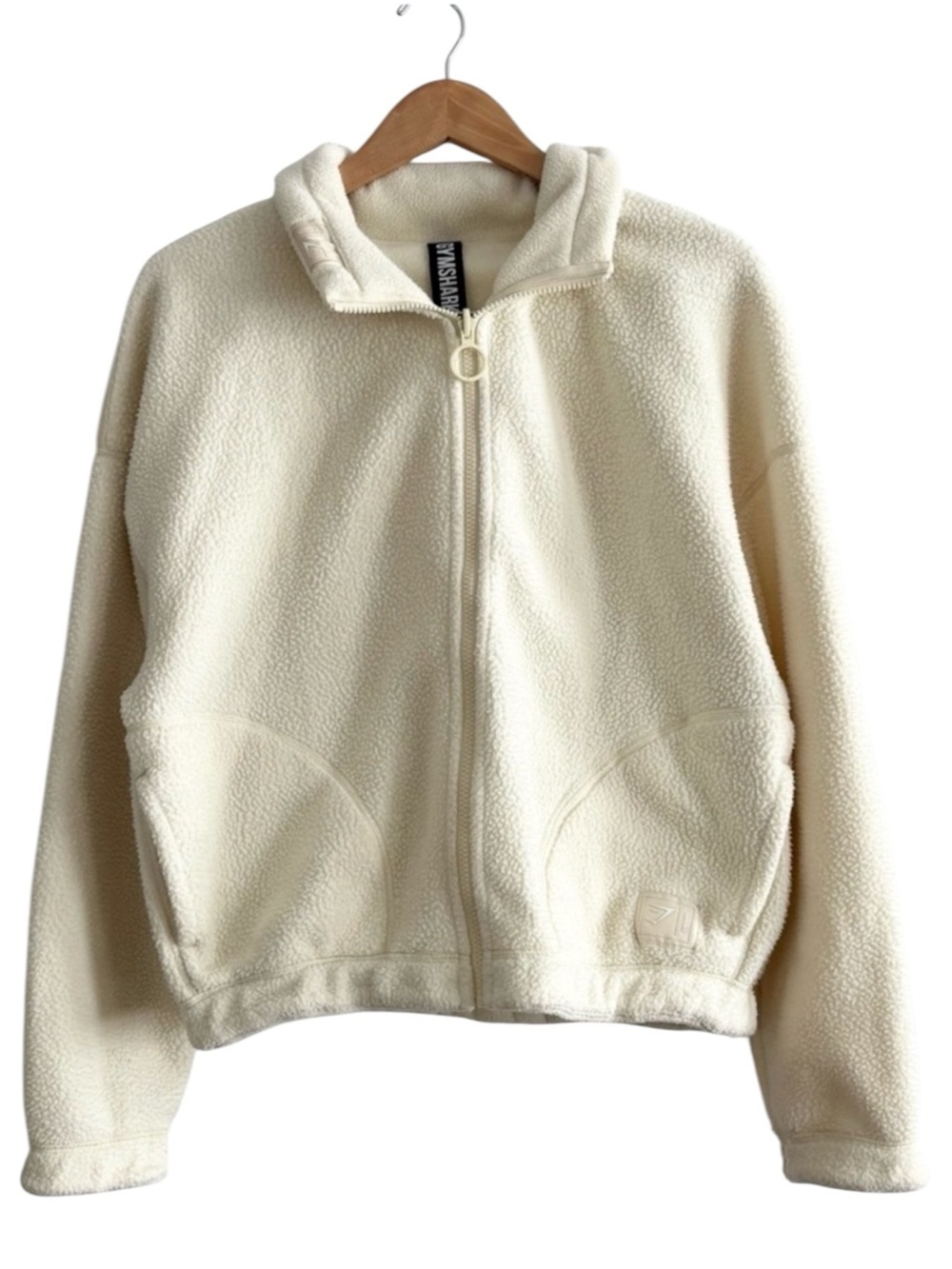 Gymshark Butter Yellow Fleece Zip-Up Teddy Jacket